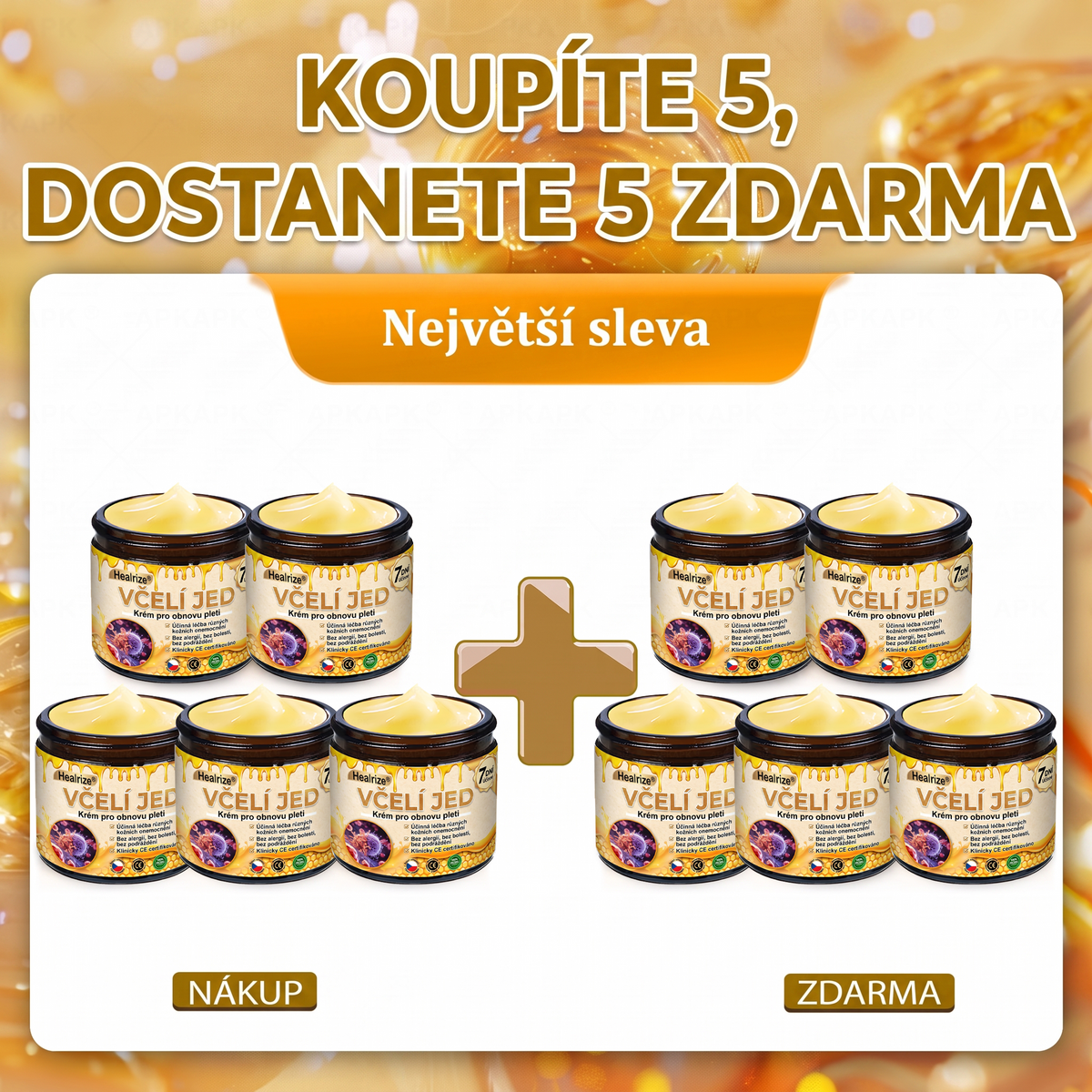 🍯🦿 𝐇𝐞𝐚𝐥𝐫𝐢𝐳𝐞® Včelí jed Komplexní pleťový krém – Nová generace přírodní péče o pleť pro hydratovanější, hladší a zářivější pokožku 🌿✨