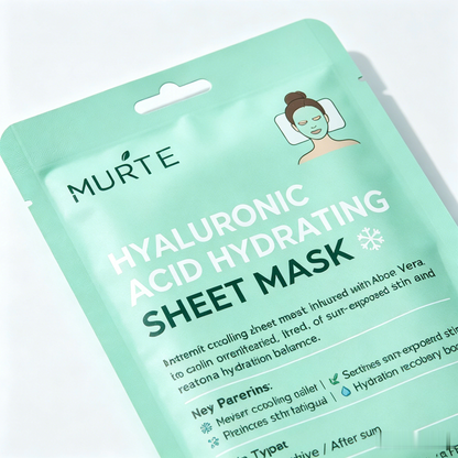 MURTY Aloe Vera & Hyaluronic Acid Sheet Mask | Moisture Boost & Fresh Skin Feel